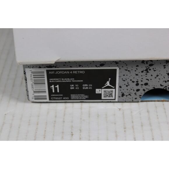 Air Jordan 4 CT8527-400 College Blue Retro Basketball Shoes size 11, W/ box main image 8
